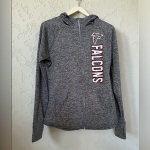 NFL Team Apparel Women's ash Gray Hoodie